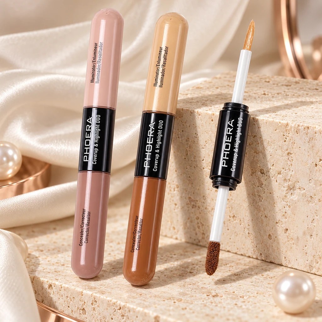 PHOERA Sculpt & Highlight Face Duo in original PHOERA packaging, premium Katjiepiering editorial photograph